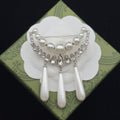 Gucci Brooch Silver 184022