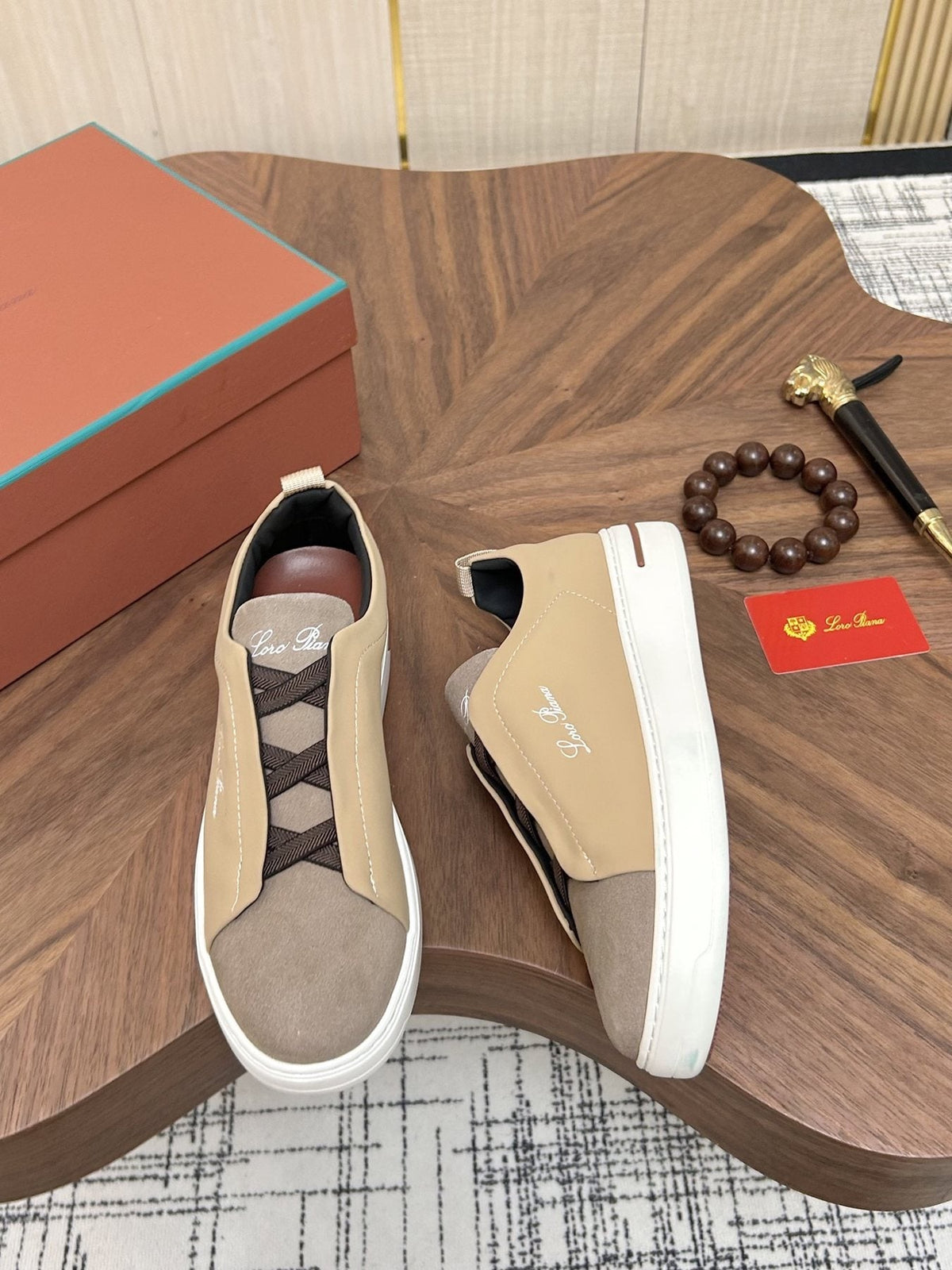 Loro Piana Slip-On Sneakers — front