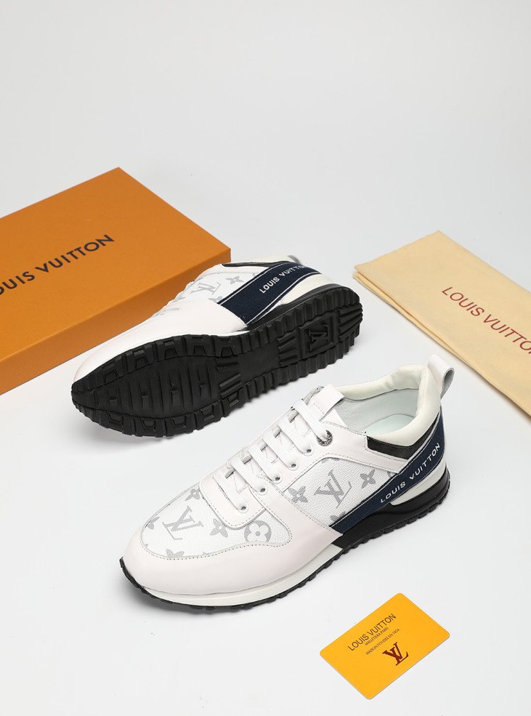 Louis Vuitton Patterned Panel Sneakers — side