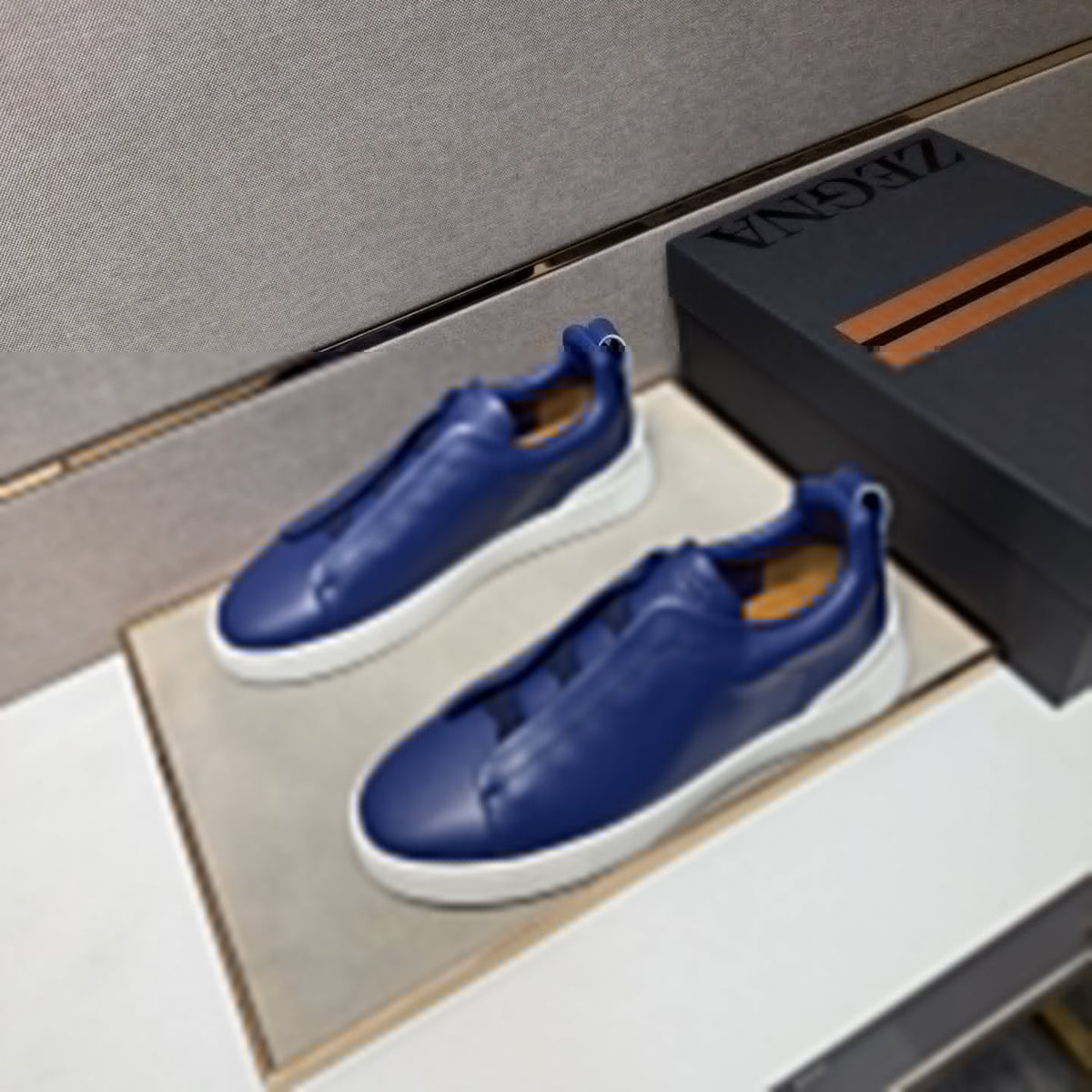 Zegna Low-Top Slip-On Sneakers — side
