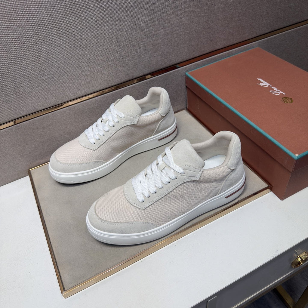 Loro Piana Mesh Low-Top Sneakers — front
